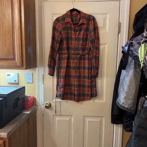 Toad&Co Plaid Flannel Shirtdress